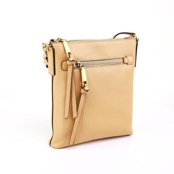 NWT Marc Jacobs Recruit Leather Travel Crossbody in Golden Beige - Picture 6 of 13
